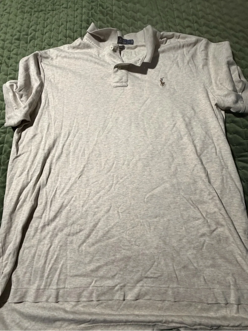 Polo Ralph Lauren gray short sleeve polo shirt size large